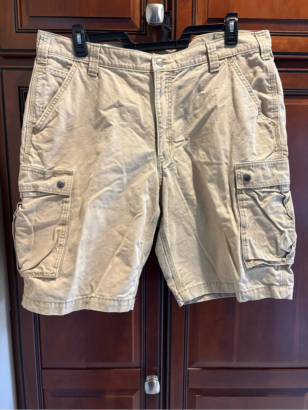 Carhartt Relaxed Fit Mens Tan Canvas Work Shorts - 40